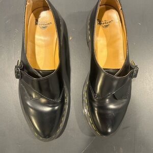 Dr. Martens Black and Tan Leather Footwear